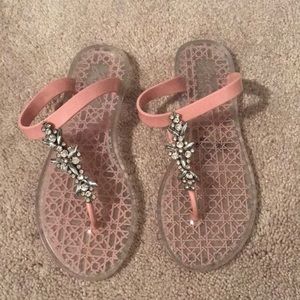 Jelly slide sandals